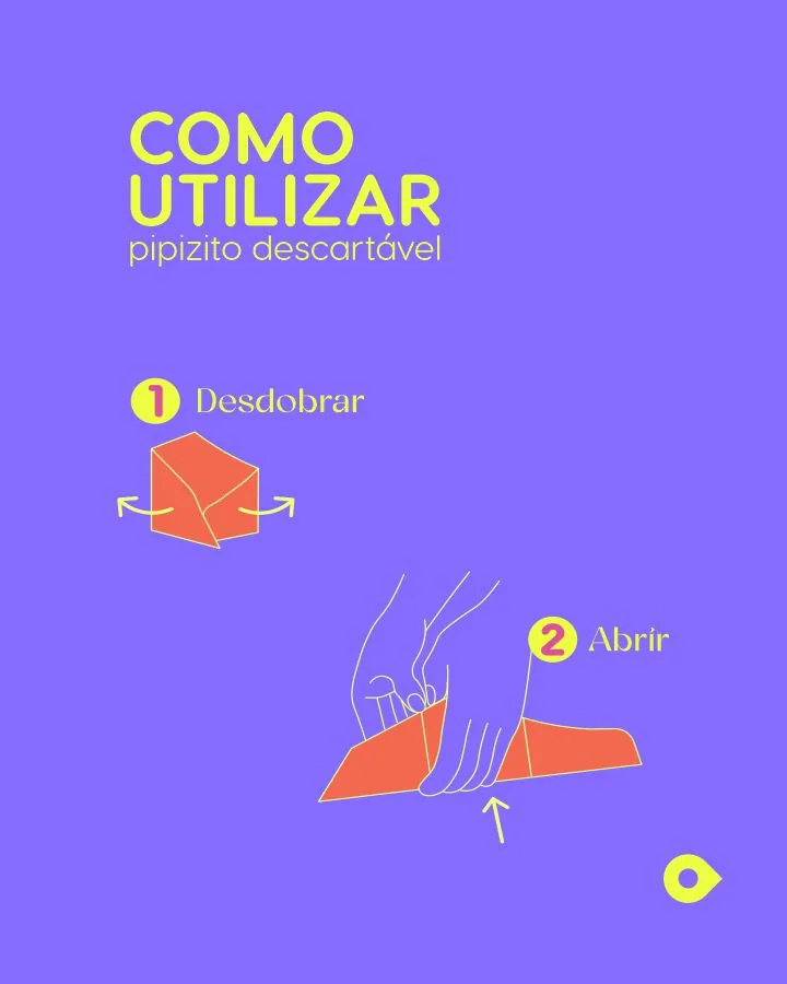 Ilustração: desdobrar e abrir o pipizito